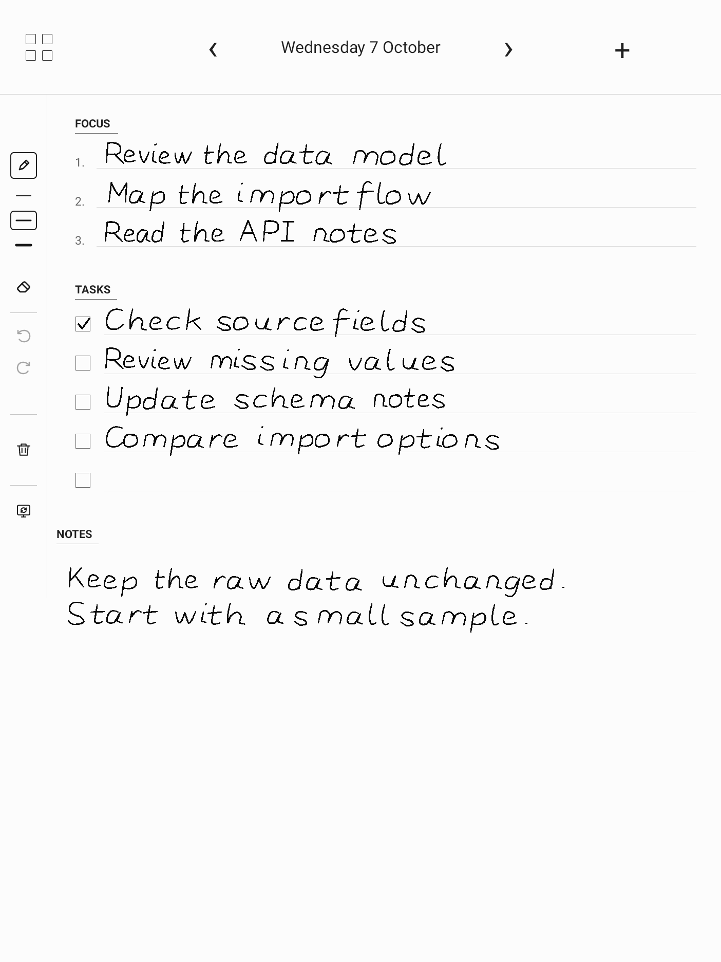 Paper Daily view on Lenovo Smart Paper